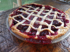 lattice top cherry pie