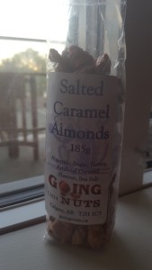salted caramel almonds - going nuts