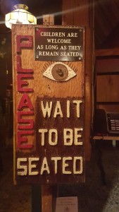 please wait to be seated