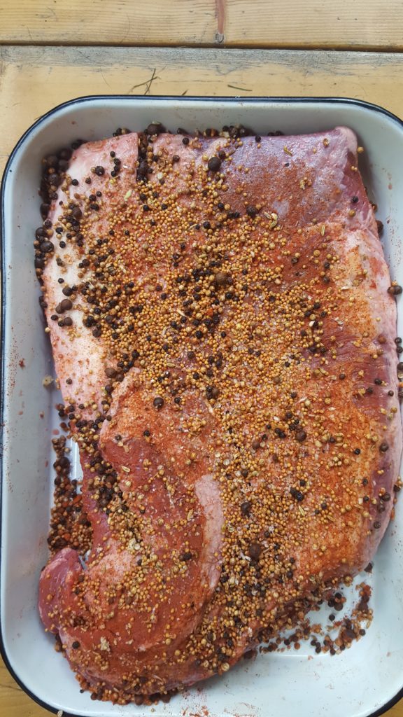 dry rubbed brisket