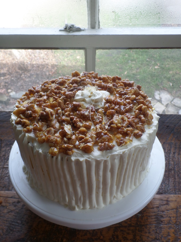 Yet another Carrot Cake.  With Walnut Brittle!