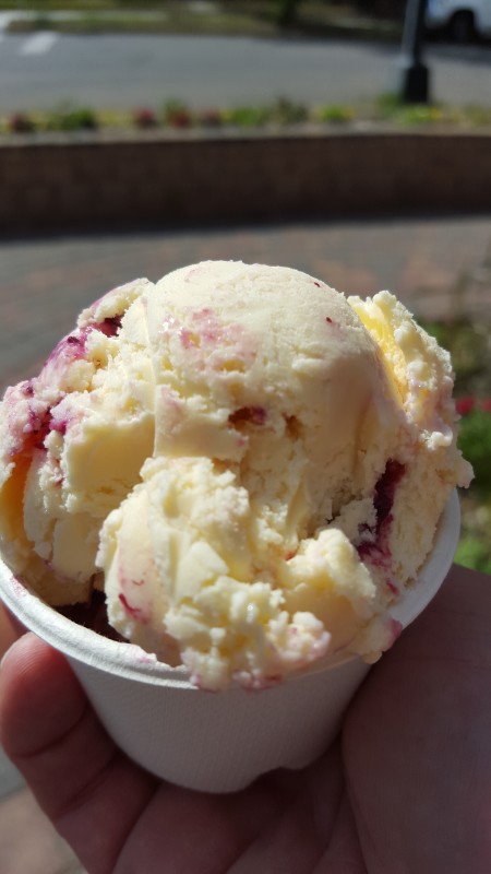 lemon curd blueberry ice cream